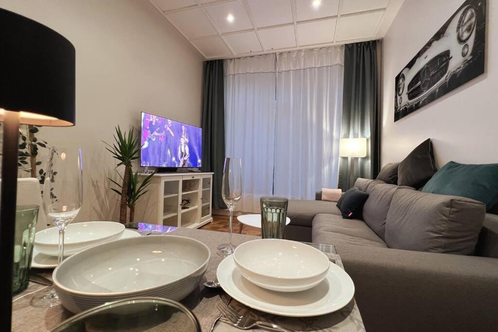 Soul-Apartment Terrasse Privat-Parkplatz Boxspringbett 55Zoll Tv Wlan Leipzig Bagian luar foto