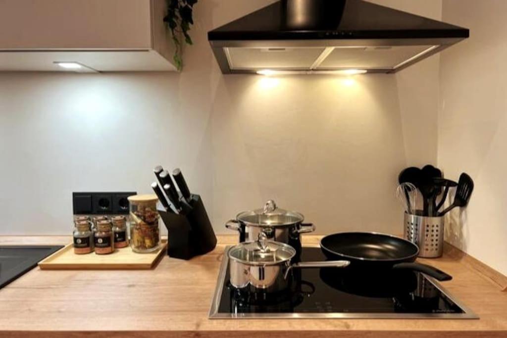 Soul-Apartment Terrasse Privat-Parkplatz Boxspringbett 55Zoll Tv Wlan Leipzig Bagian luar foto