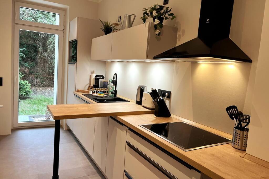 Soul-Apartment Terrasse Privat-Parkplatz Boxspringbett 55Zoll Tv Wlan Leipzig Bagian luar foto