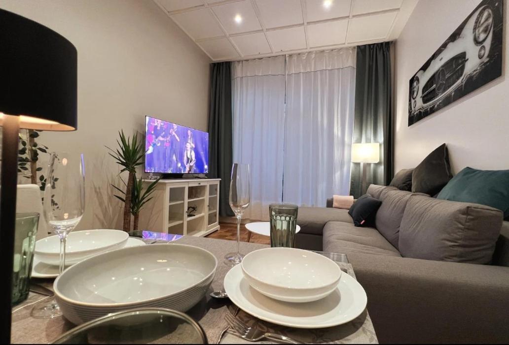 Soul-Apartment Terrasse Privat-Parkplatz Boxspringbett 55Zoll Tv Wlan Leipzig Bagian luar foto